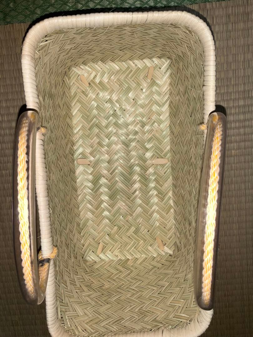 鳥越竹細工 市場かご 大サイズ 取手ビニール 黄金色○期間限定 - メルカリ