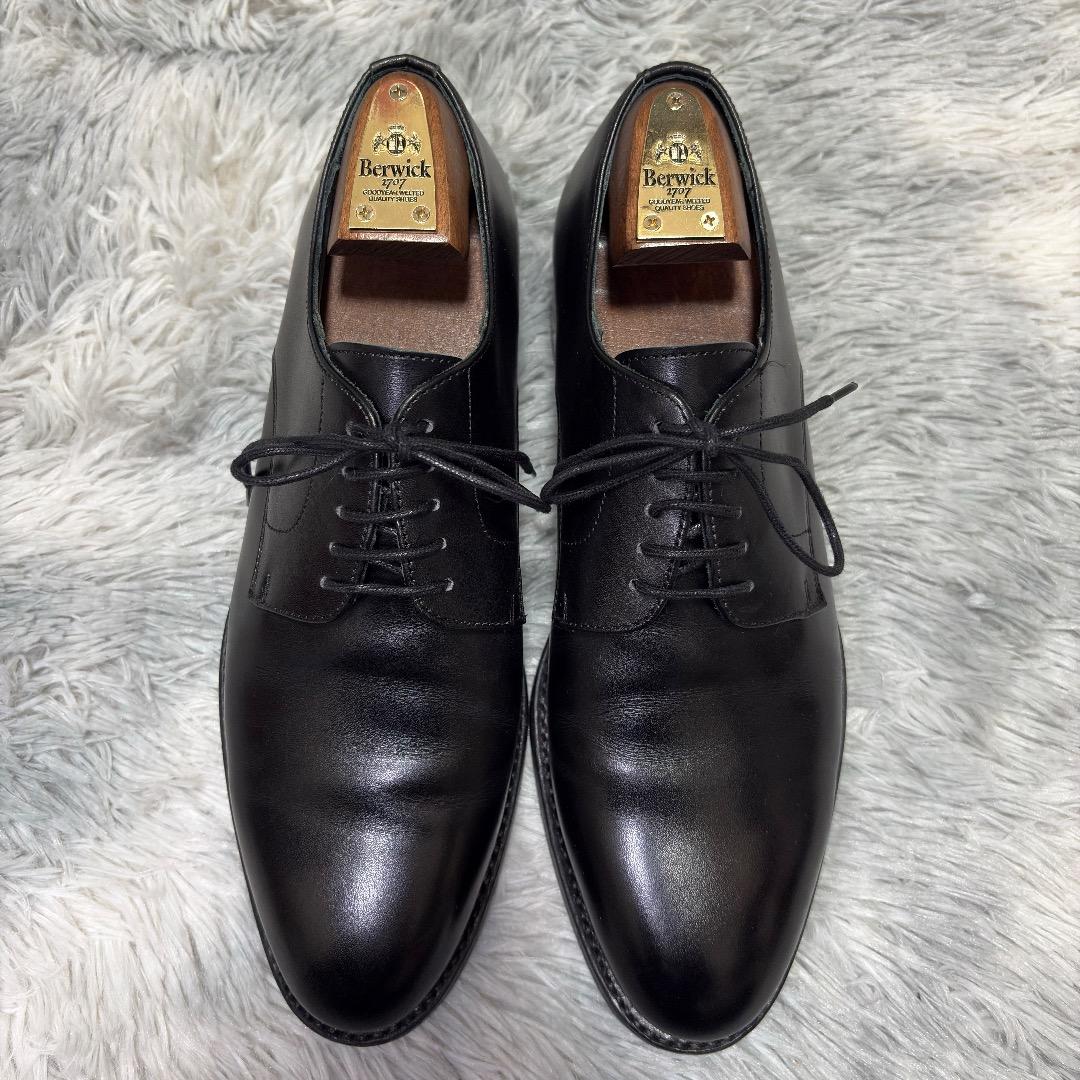 極美品✨Berwick UK6(25.5cm) プレーントゥ シューキーパー付属