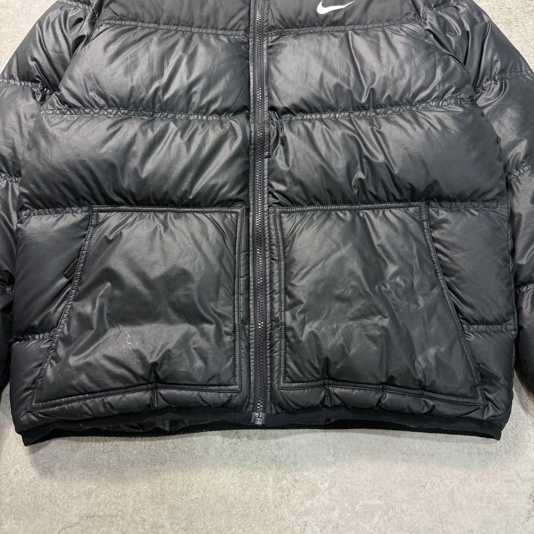 ni様 ナイキ【L】ダウンジャケット リバーシブル 肉厚 ヌプシ型 黒Y2K