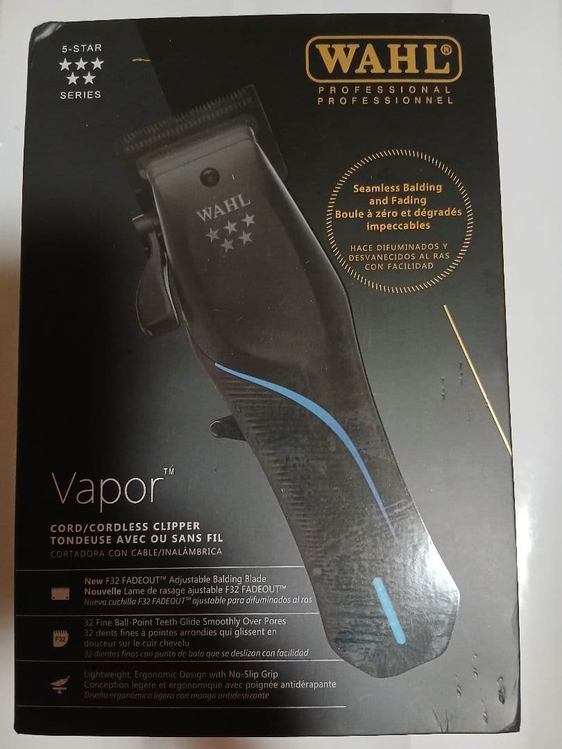 WAHL vapor Star ヴェイパー コー ド/コードレス バリカン - メルカリ