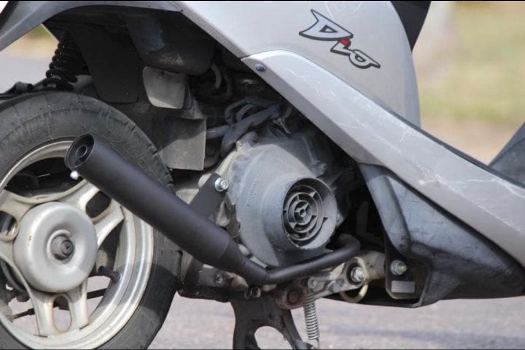 ホンダ DIO用マフラー《ZELOS》耐熱ブラック 50.8 スチール Dio