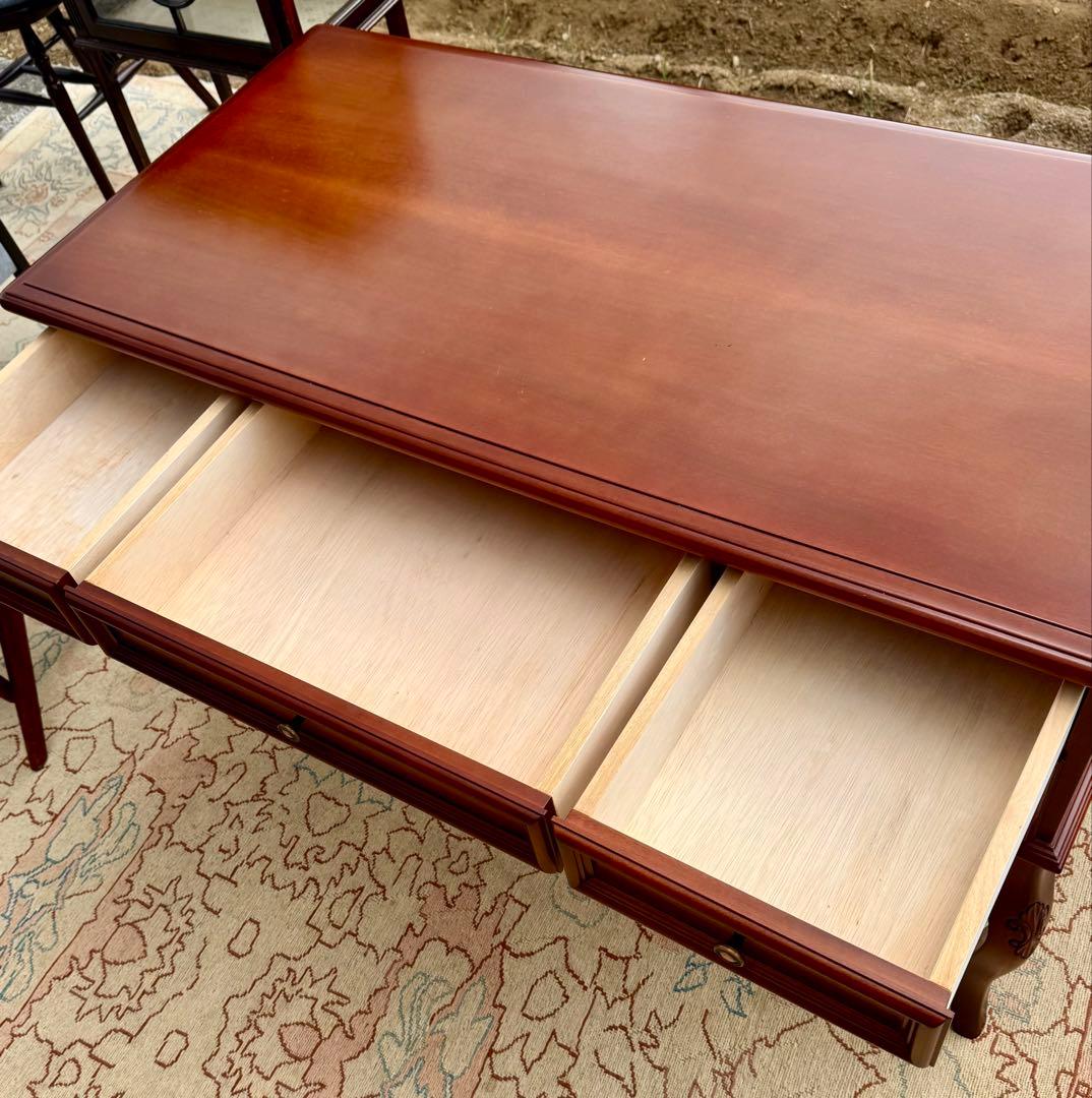 IDC大塚家具 KENT 両袖デスク 東海家具 西洋クラシック 書斎机 - メルカリ