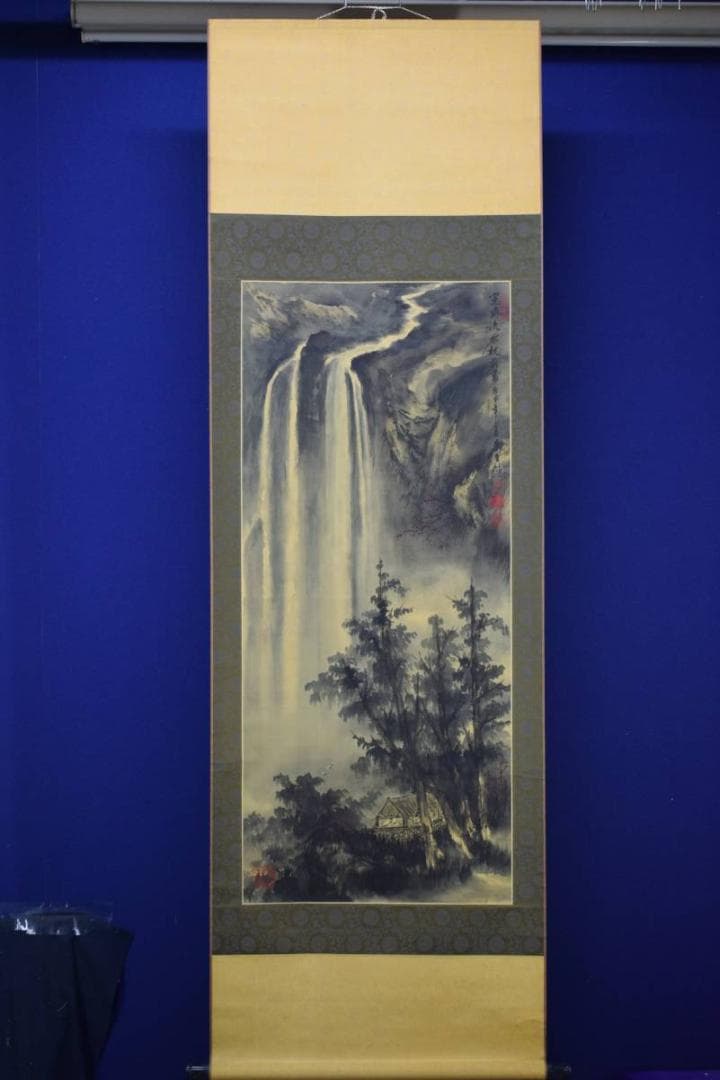 不詳/作者不詳/瀧山水図/布袋屋掛軸HD-800 - メルカリ
