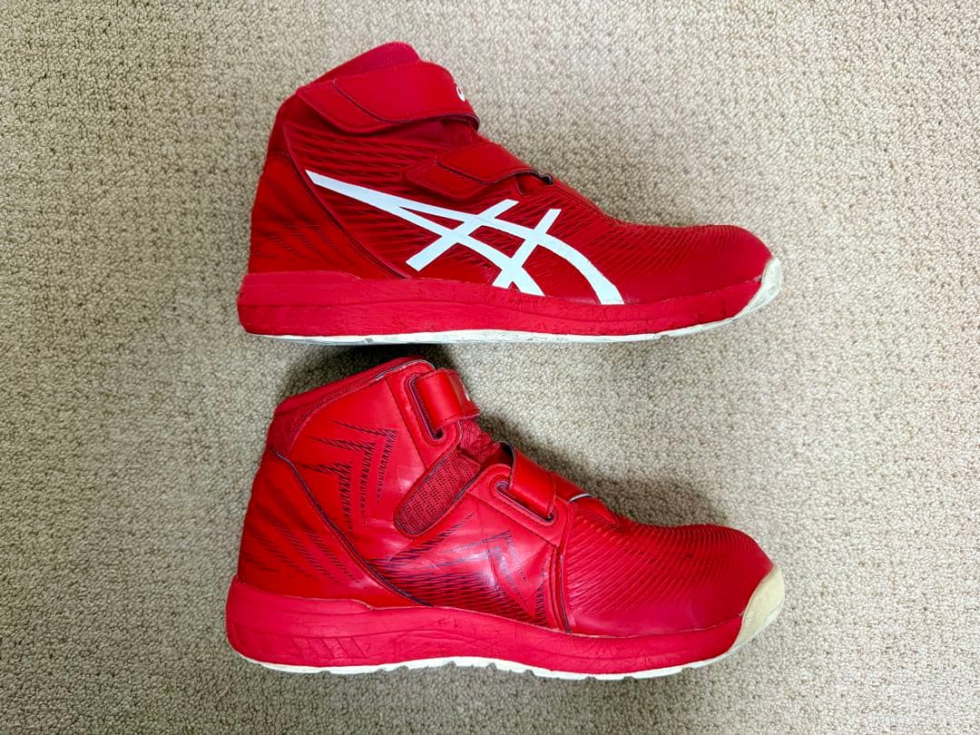 asics アシックス 安全靴 ウィンジョブ CP120 レッド 26.5cm