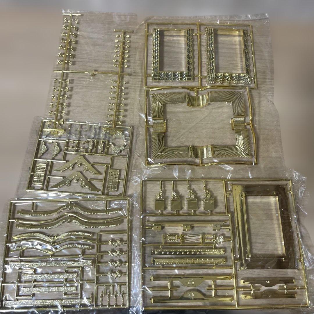 希少絶版・金色豪華仕様！日光東照宮「陽明門」未開封パーツ完備モデル