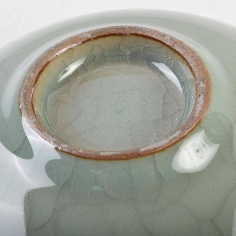 中国 哥窯 青磁 金糸鉄線 氷裂文 輪花皿 C 8994 - メルカリ