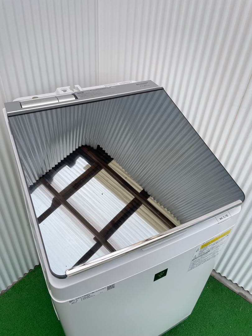 865シャープ 11kg洗濯乾燥機 熱乾燥 タッチパネル 超音波ウォッシャー