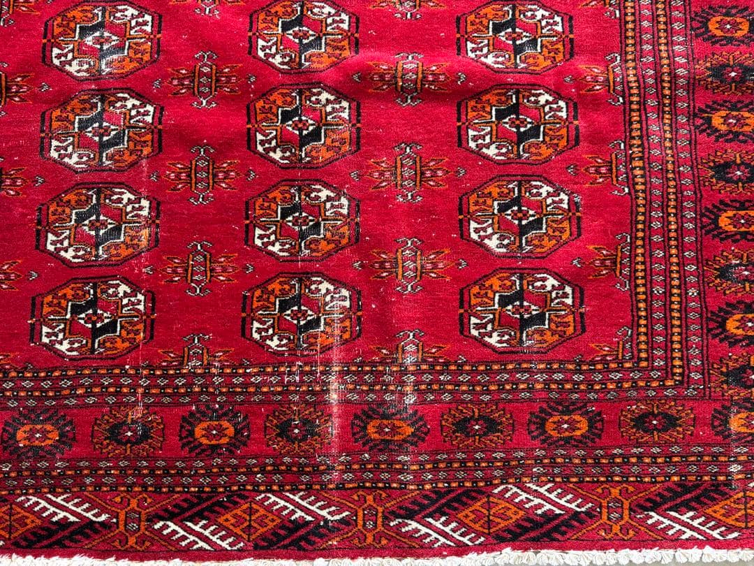 ヴィンテージ パキスタンラグ 絨毯 トライバルラグ 手織り絨毯