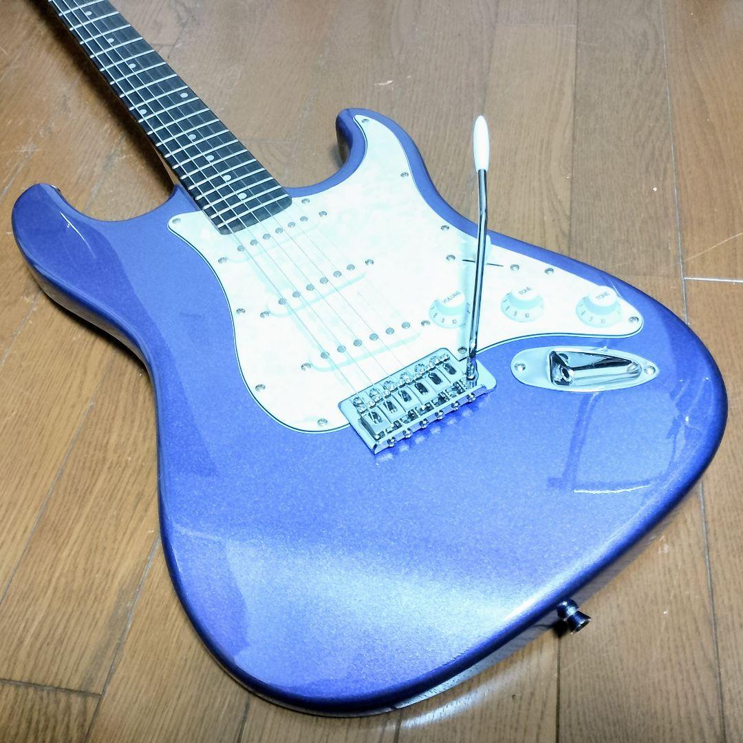 美品 Mavis ストラトキャスタータイプ エレキギター メタリック