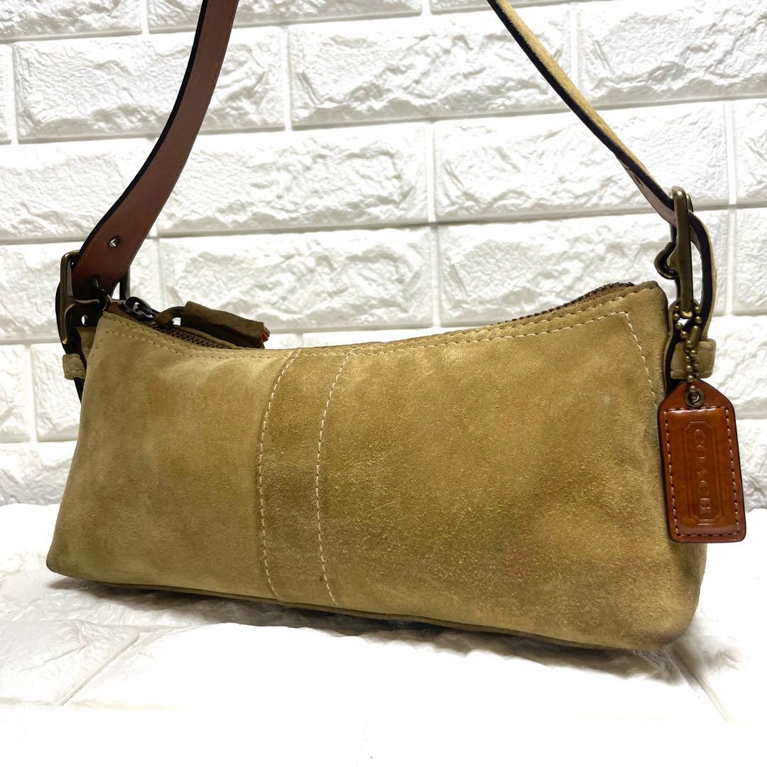 希少✨ オールドコーチ アクセサリーポーチ バッグ スエード ベージュ 入手困難 楽天市場】スエード（ブランドコーチ）（アクセサリーポーチ