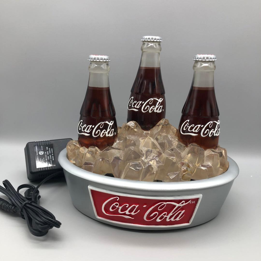 希少アメリカビンテージコカコーラボトル水が流れて光るクーラー