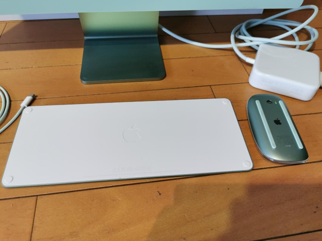 使用14日21hのみ】iMac 24インチ M1 グリーン 純正箱・付属品完備