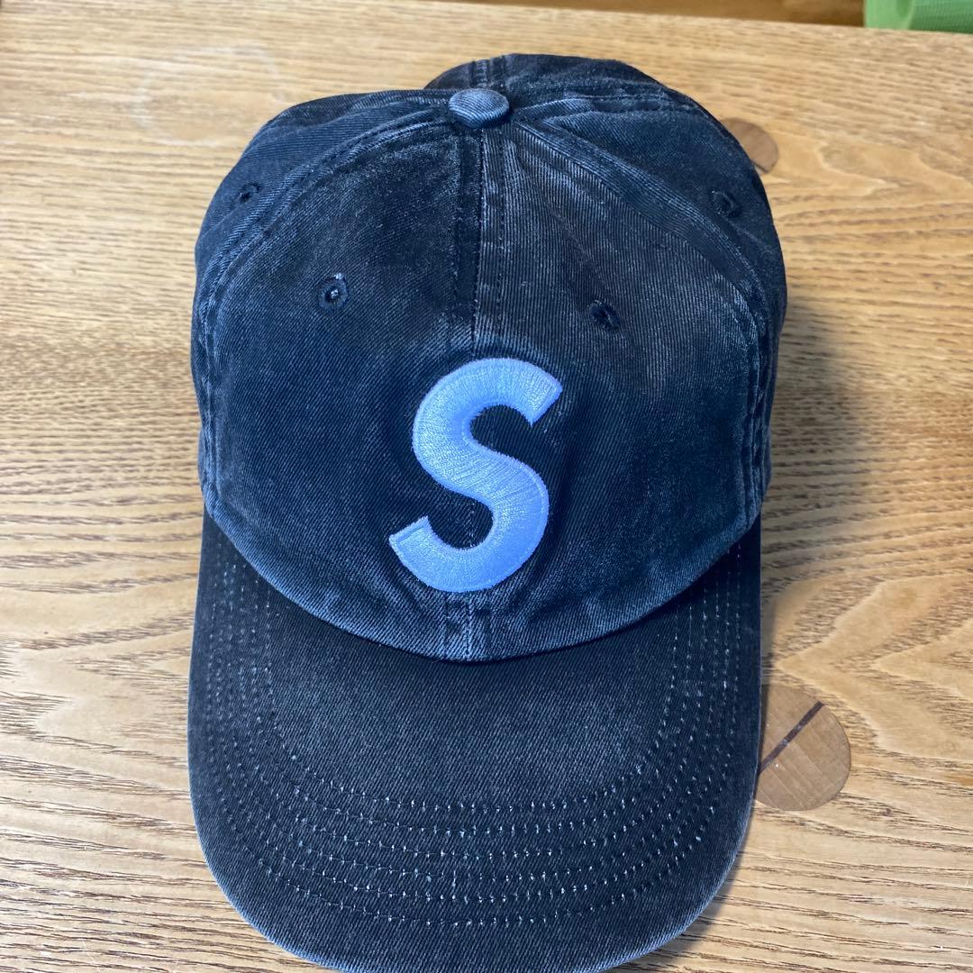 SUPREME 黒 Sロゴキャップ s-l400.jpg