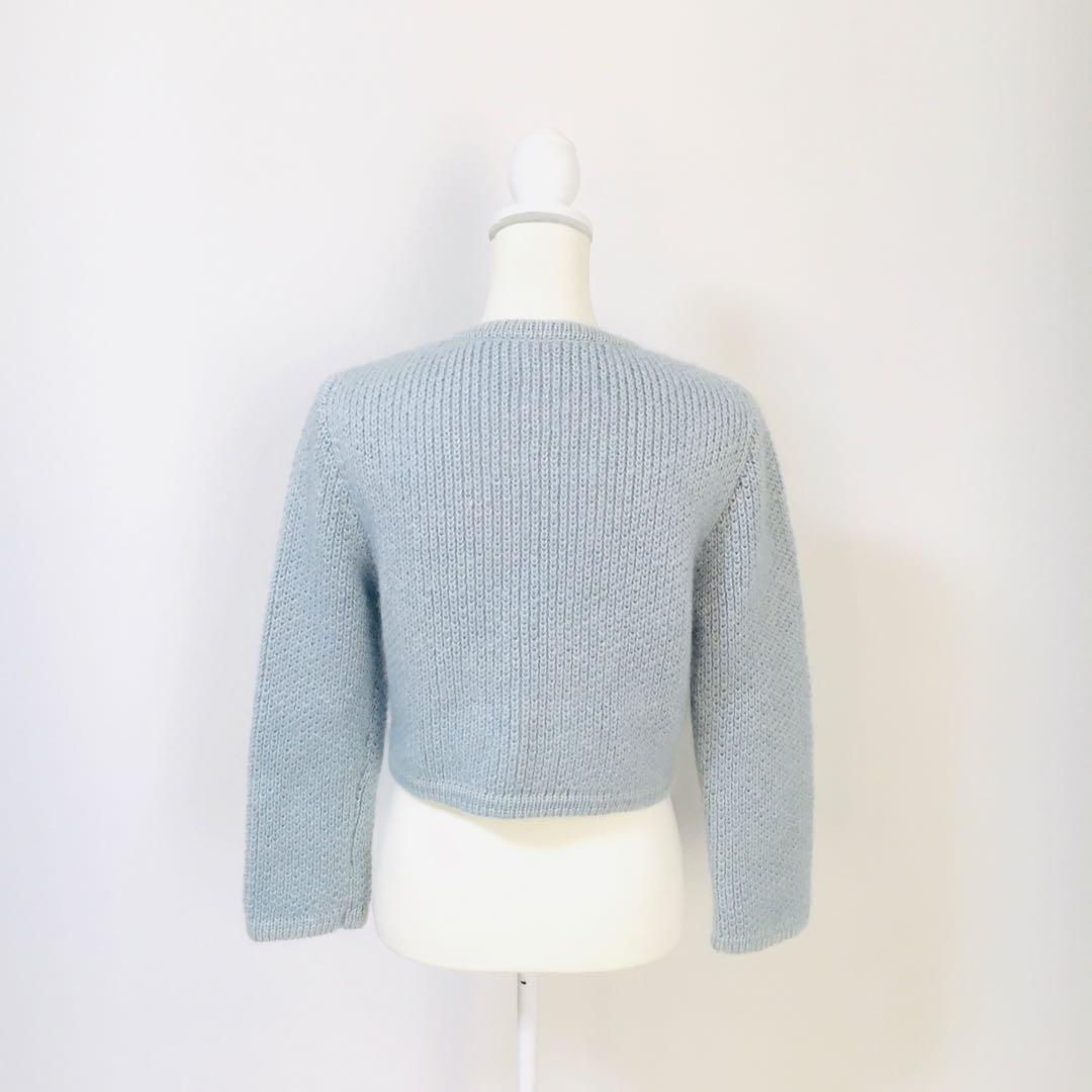 近年美品 FOXEY フォクシー カシミヤ モヘア カーディガン ジャケット