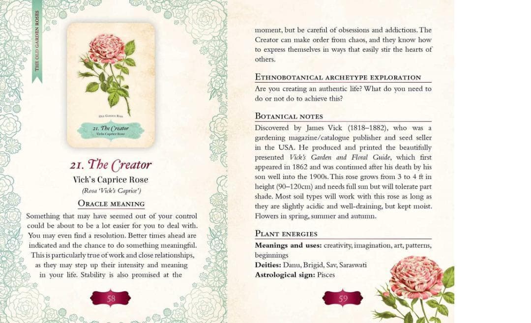 正規品オラクルカード】エレガントローズ色✨美しいヴィンテージ