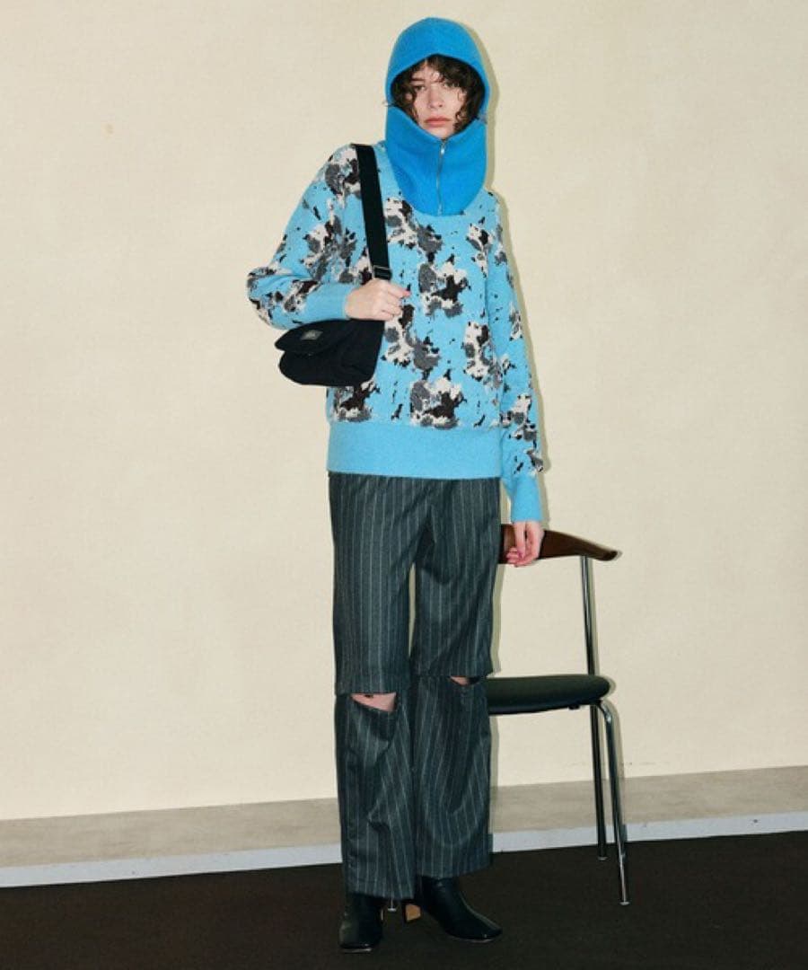 ニット フラワージャガードニット「MAISON SPECIAL/メゾンスペシャル