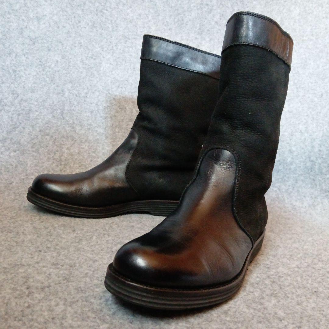 23.5cm ワイズ ヨウジヤマモト ブーツ ブラック