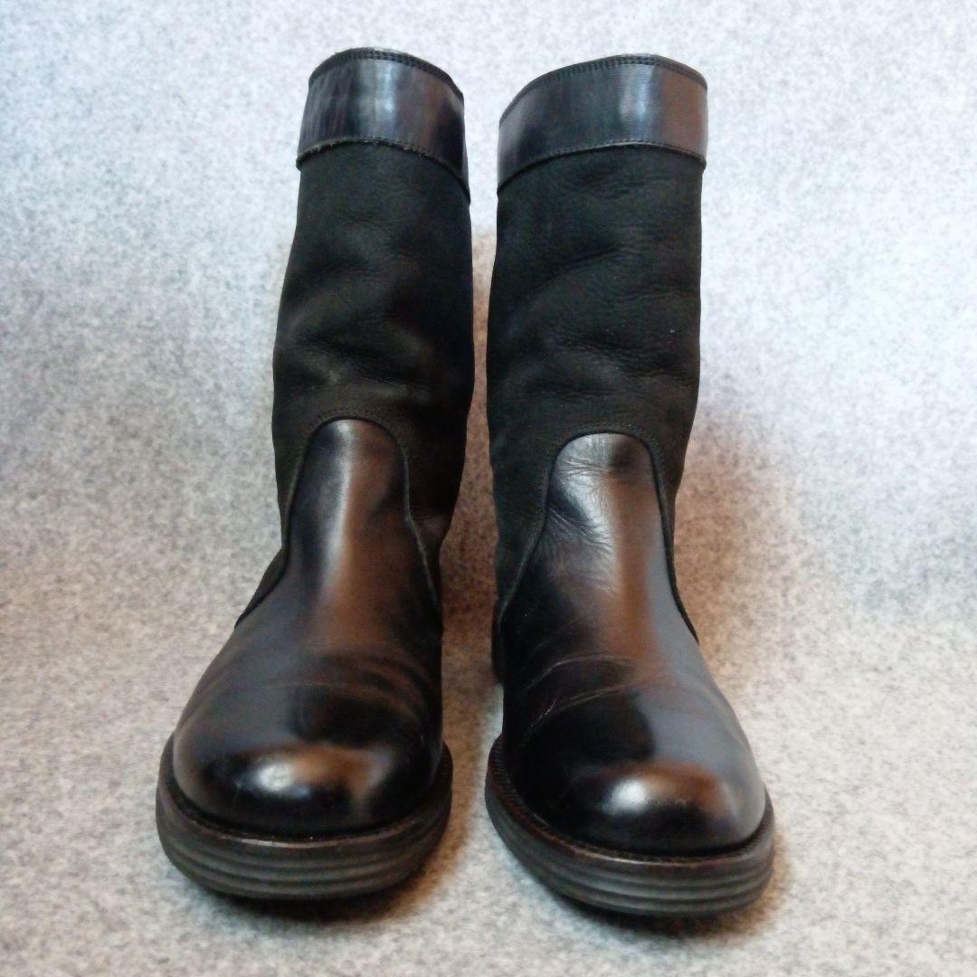 23.5cm ワイズ ヨウジヤマモト ブーツ ブラック