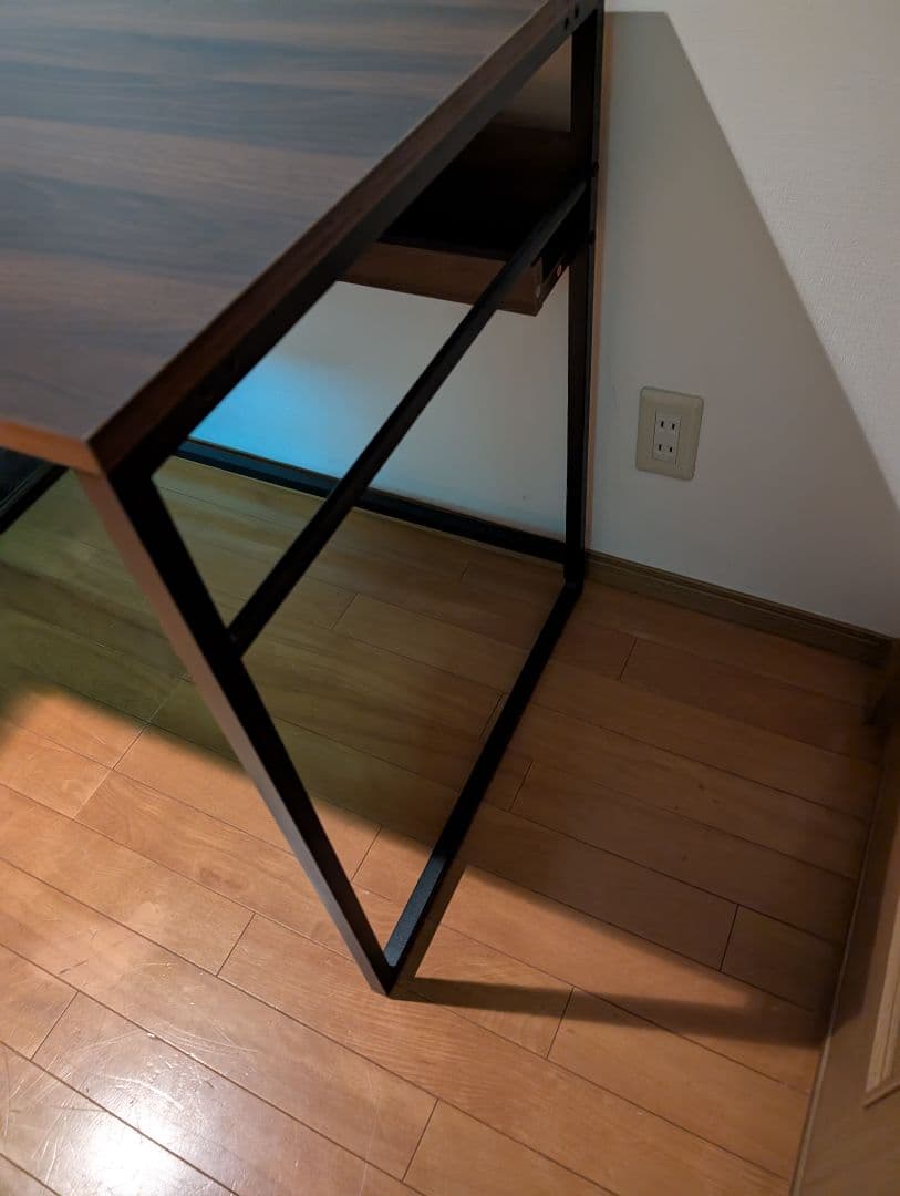 《送料込》LOWYA パソコンデスク 本棚付き システムデスク 事務 勉強机