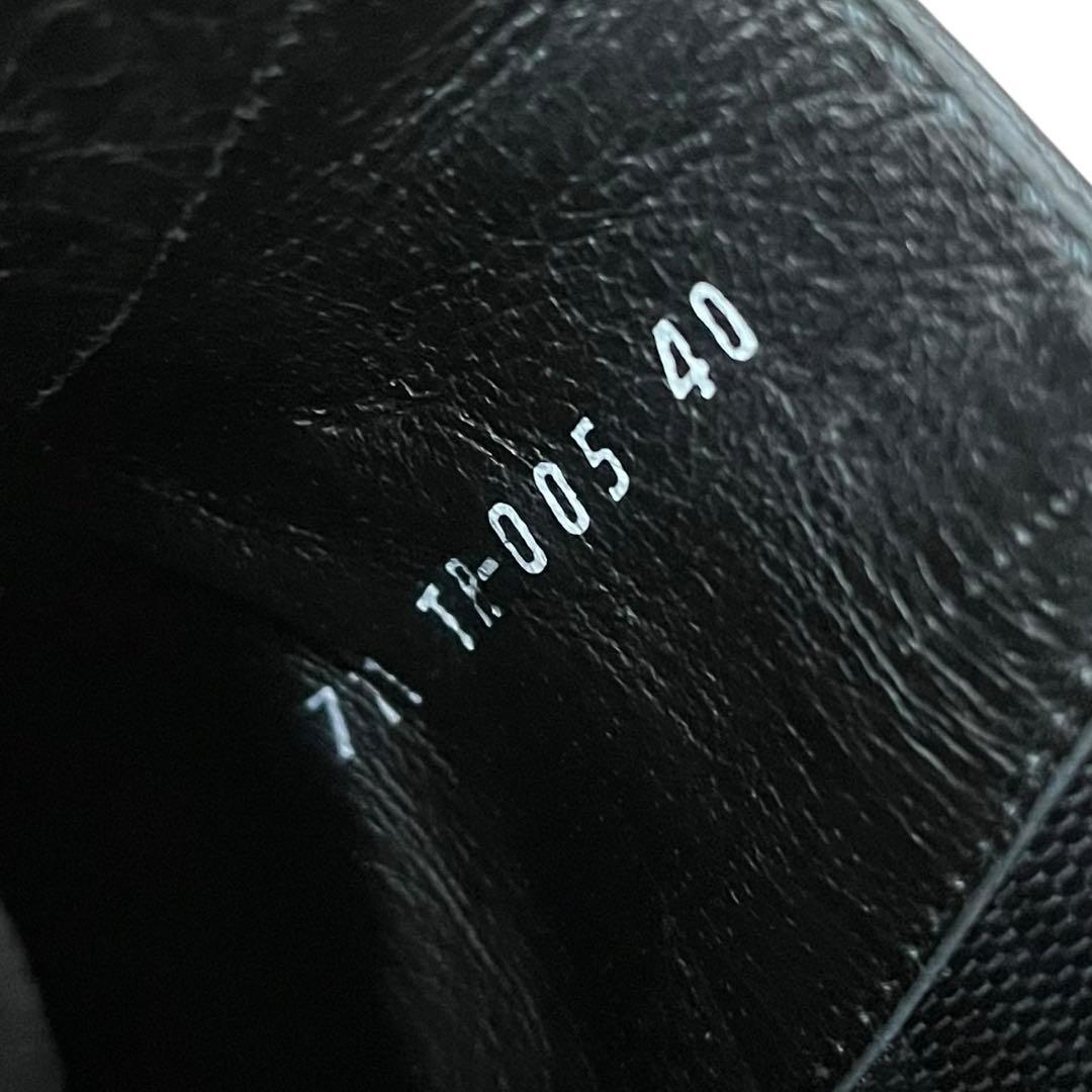 未使用級】ショセ 40 防水レザー サイドゴアブーツ vibram 黒 - メルカリ