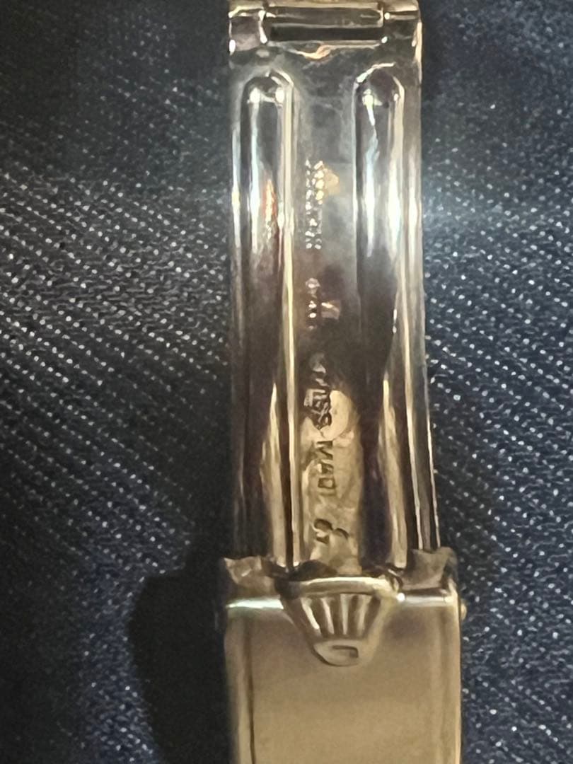 ロレックスオイスターデイトプレジョン 純正デベソリベット着お豆腐様