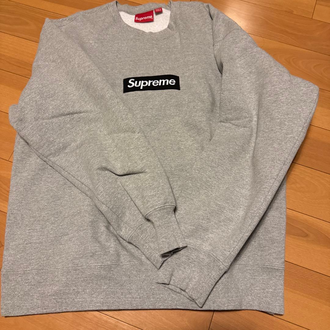 Supreme グレー スウェット トレーナー Large