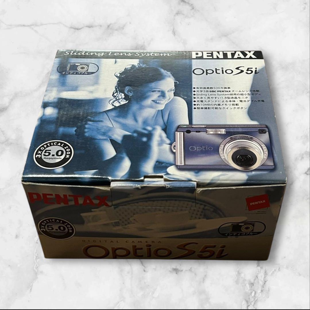 PENTAX Optio S5i インディゴブルー オールドコンデジの世界】PENTAX Optio S5i ・超コンパクトなデジカメ