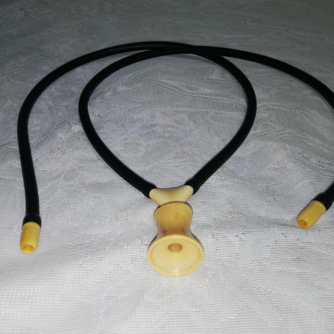 鬼束式聴診器　マンモス牙　昭和初期　美品　レーベン管新品交換済み