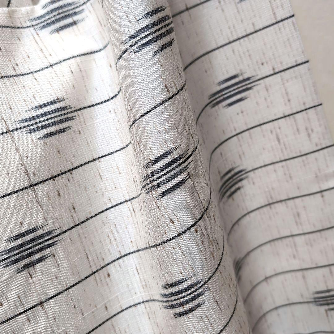 新品 未使用 正絹袷 本場 米沢紬 原始絹織布 千景 科布 白系 - メルカリ