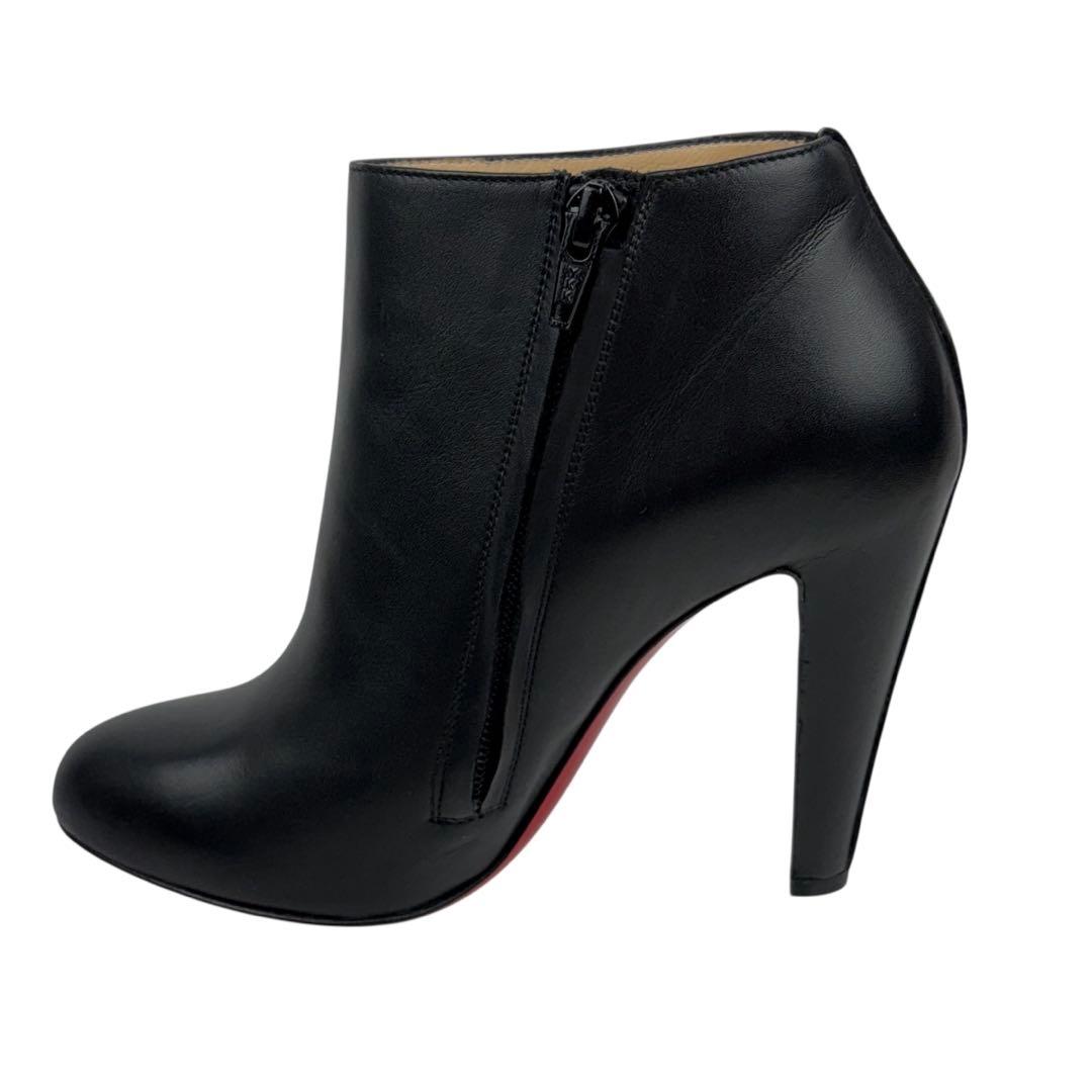 【ほぼ未使用】クリスチャンルブタン　36.5　23.5cm ショートブーツ　黒