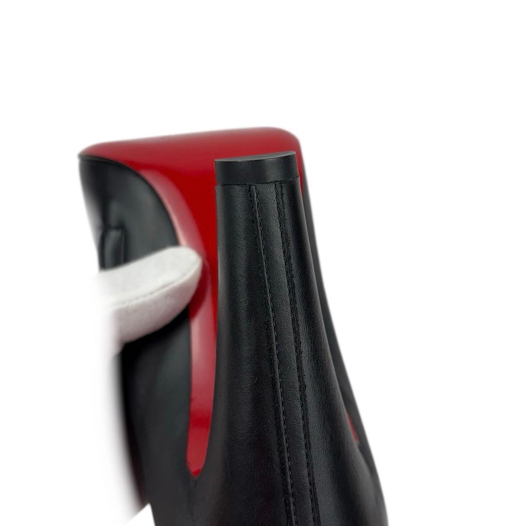 【ほぼ未使用】クリスチャンルブタン　36.5　23.5cm ショートブーツ　黒