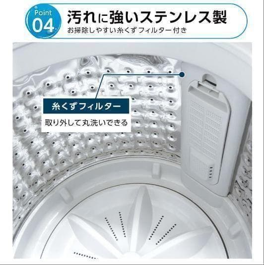 未使用中古美品 全自動洗濯機 3.2kg 縦型洗濯機 乾燥機能 小型 ホワイト