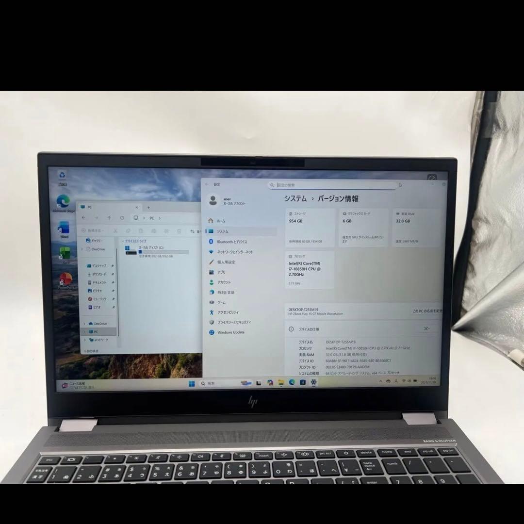Windowsノート本体 hp ZBook Fury 15 G7 Core i7 10850H 2.7GH