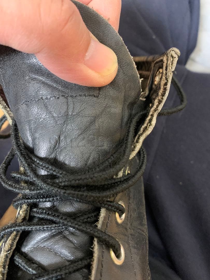 90s【REDWING】アイリッシュセッター 犬タグ 8179 25.5cm 黒