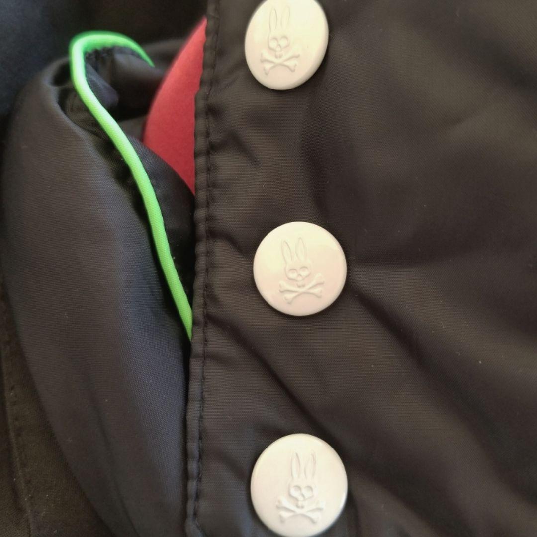 美品サイコバニーPsycho Bunnyネオンパイピング ダウンベスト L - メルカリ