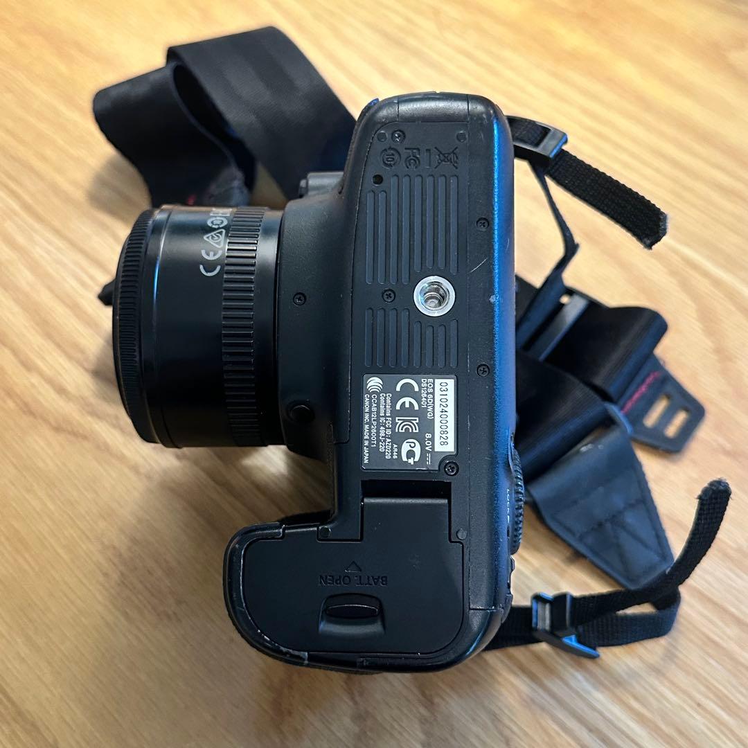 Canon EOS 6D本体+50mm単焦点レンズ+HAKUBAストラップの通販はau PAY