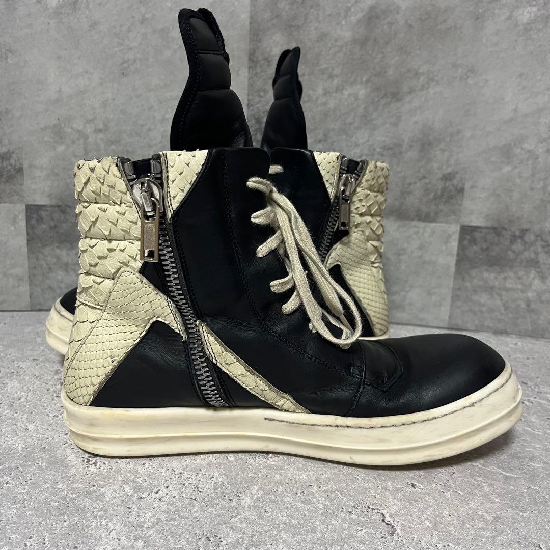 Rick Owens GEO BASKET ジオバス【41】蛇革 パイソンレザー - メルカリ