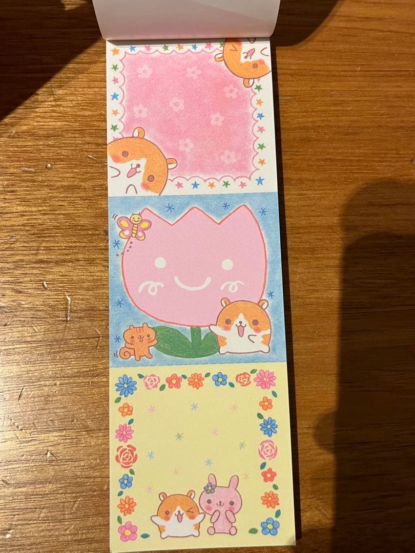 平成レトロ クラックス ハムチャンズワールド縦長メモ帳 ほぼ未使用