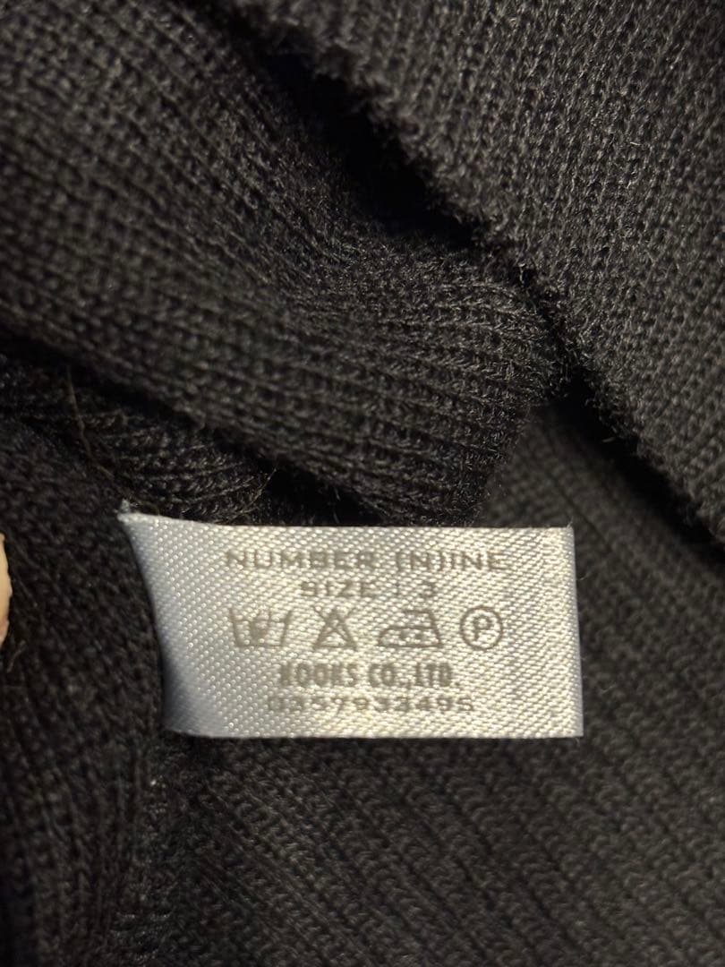 ち*ば様 NUMBER (N)INE STANDARD期 エンブレムニット - メルカリ
