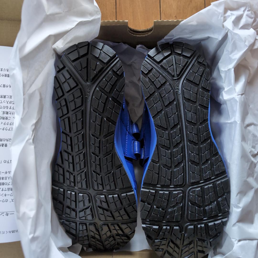 新品 未使用 ASICS CP102 安全靴 25.0cm ブルー/ホワイト