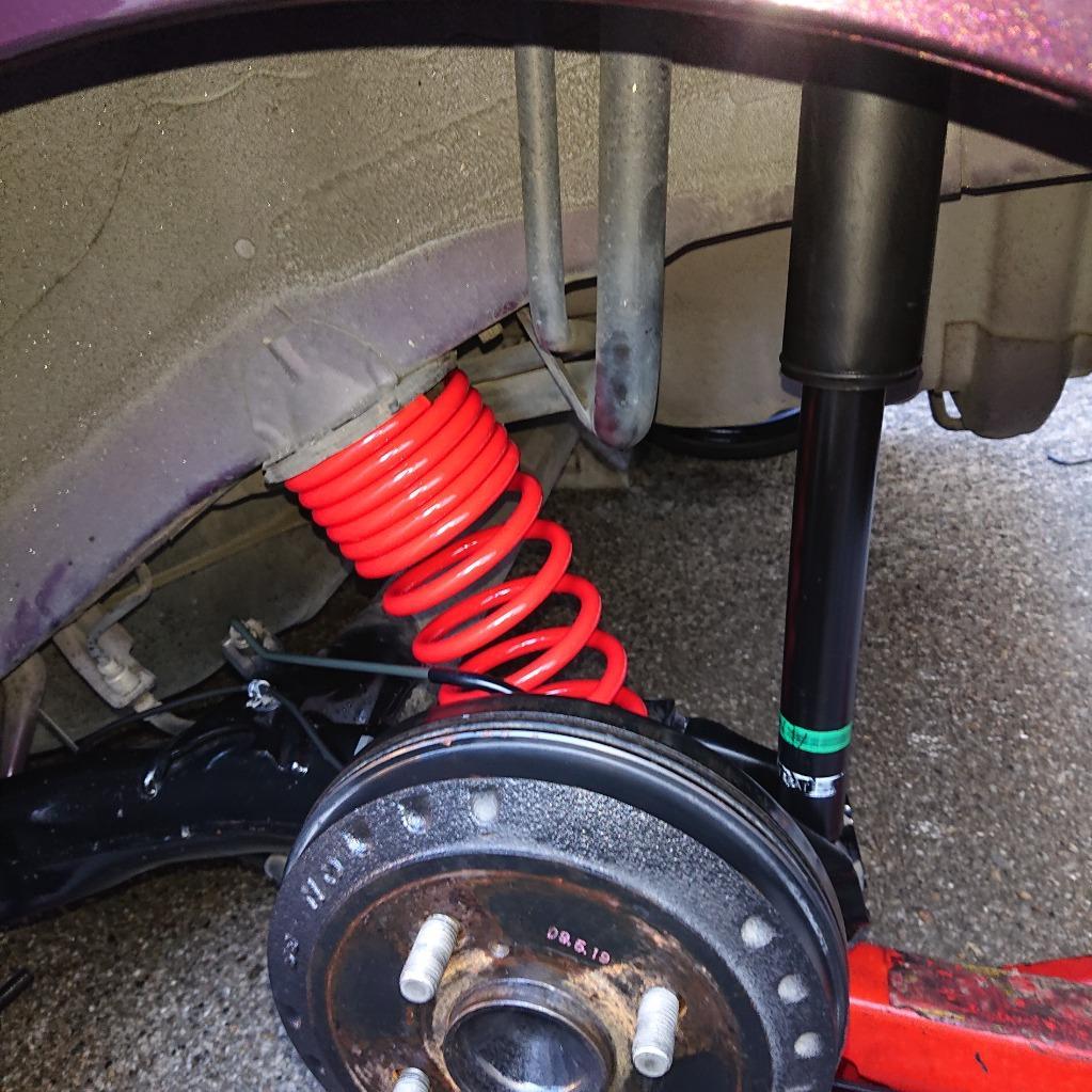 LA600S タント カスタム ローダウンサス コイルスプリング 1台分 新品