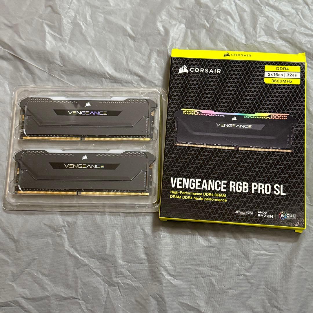 メモリー CORSAIR VENGEANCE RGB PRO SL 32GB 3600 VENGEANCE RGB PRO SL 32GB (4x8GB) DDR4 DRAM 3600MHz C18 Memory Kit