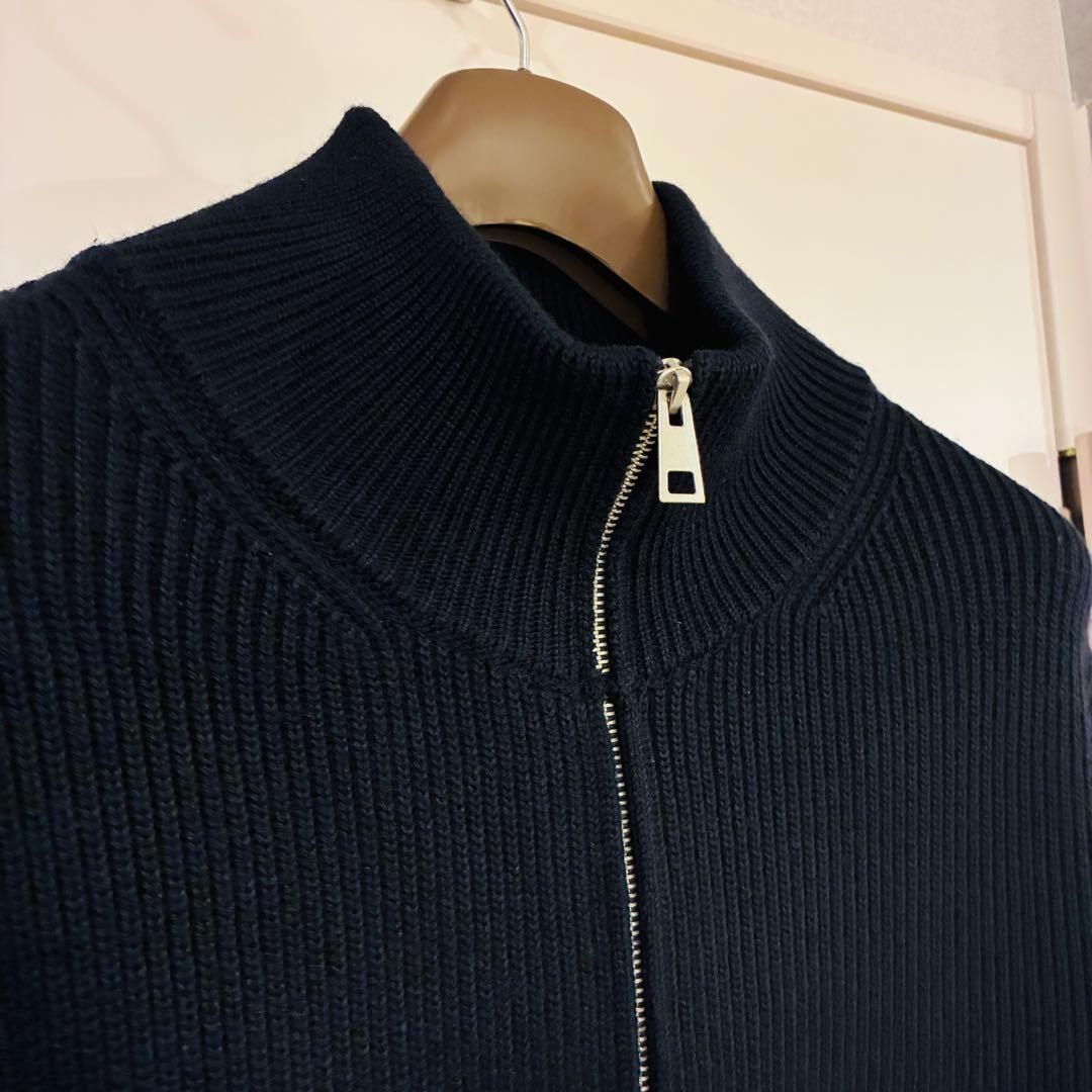 ZARA origins ブリオッシュステッチカーディガ Lドライバーズニット