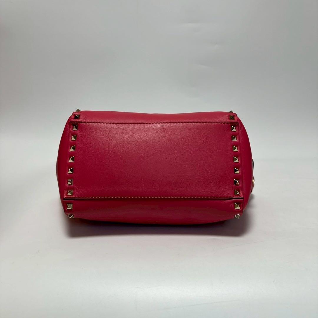 s73【極美品】保存袋付 ヴァレンティノ ロックスタッズレザー2way