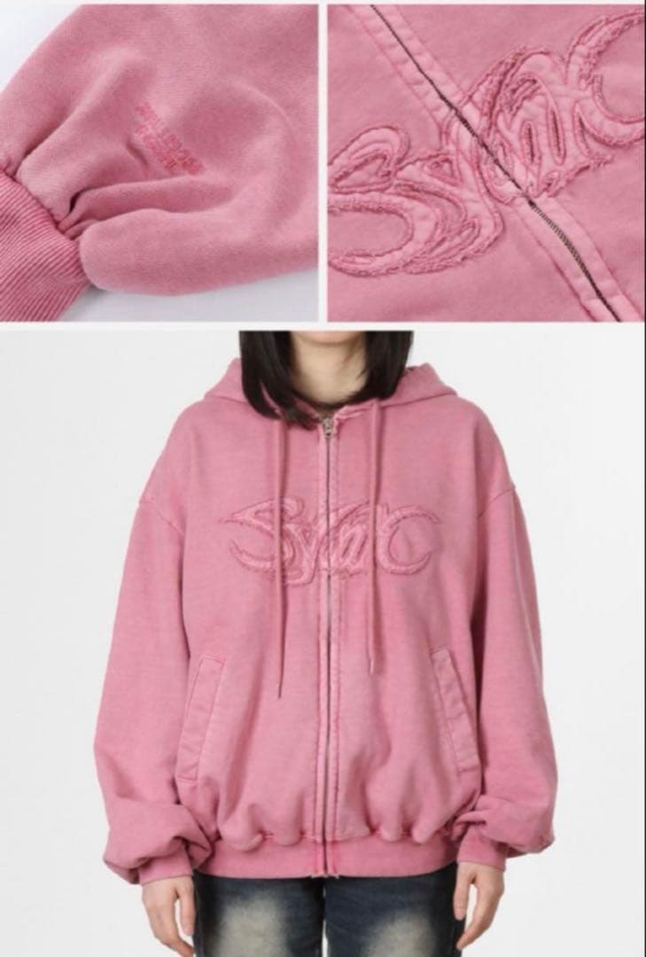 aespa ワルツ アンコールライブ ピンク フーディー パーカー - メルカリ