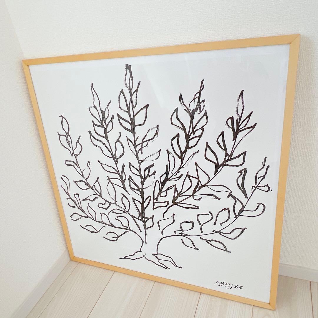 アンリ・マティス Le platane 低木フレーム付き70×70 ビックサイズ 楽天市場】ポスター フレーム付き Le platane M 53×53cm 木製 正方形