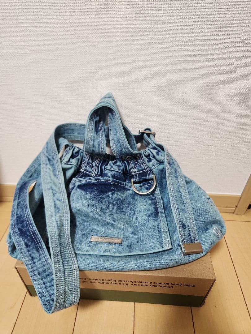 デニムショルダーバッグ Beyond The Vines(BTV)限定トート付き Denim XS ダンプリングバッグ | Beyond The Vines – Beyond The Vines
