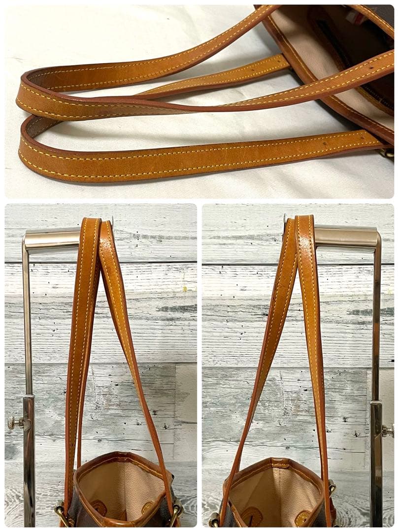 施雅英【状態考慮】LOUIS VUITTON プチバケットPM リペア済