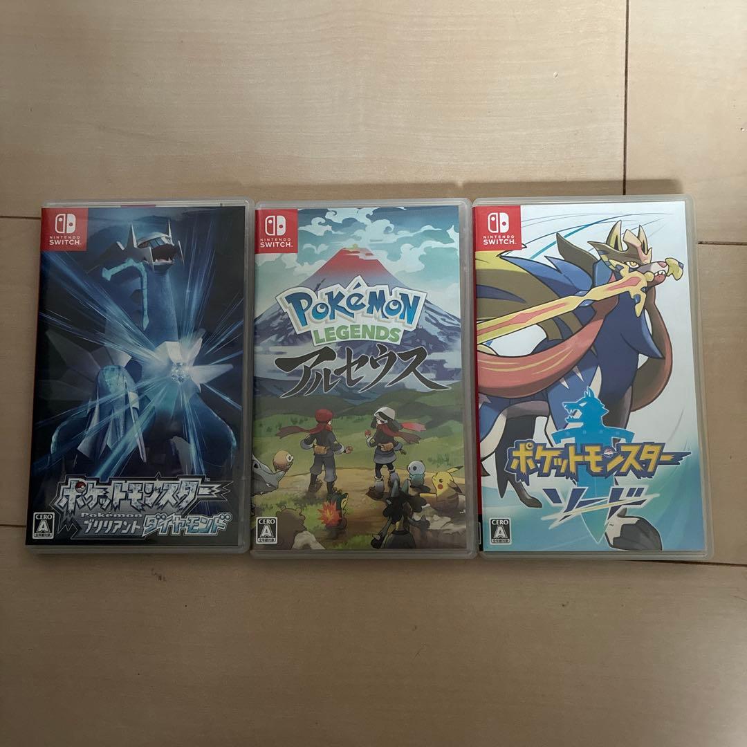 ポケモンゲーム3本セット Nintendo Switch ポケモン Switchソフト まとめ売り ポケモンソフト 3本セット Pokémon