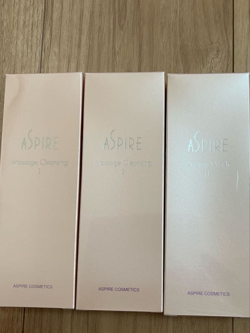 アスピア化粧品　マッサージクレンジング２本クリーミーウォッシュ１本　新品未使用 アスピア化粧品マッサージクレンジング2本クリーミーウォッシュ一本